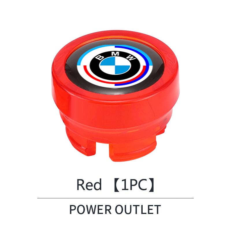 hrlcu10 Car Cigarette Lighter Cover Button Protective Case Anti Dust Cap Decoration For BMW 50th Anniversary 1 3 5 7 series E83 F16 E70