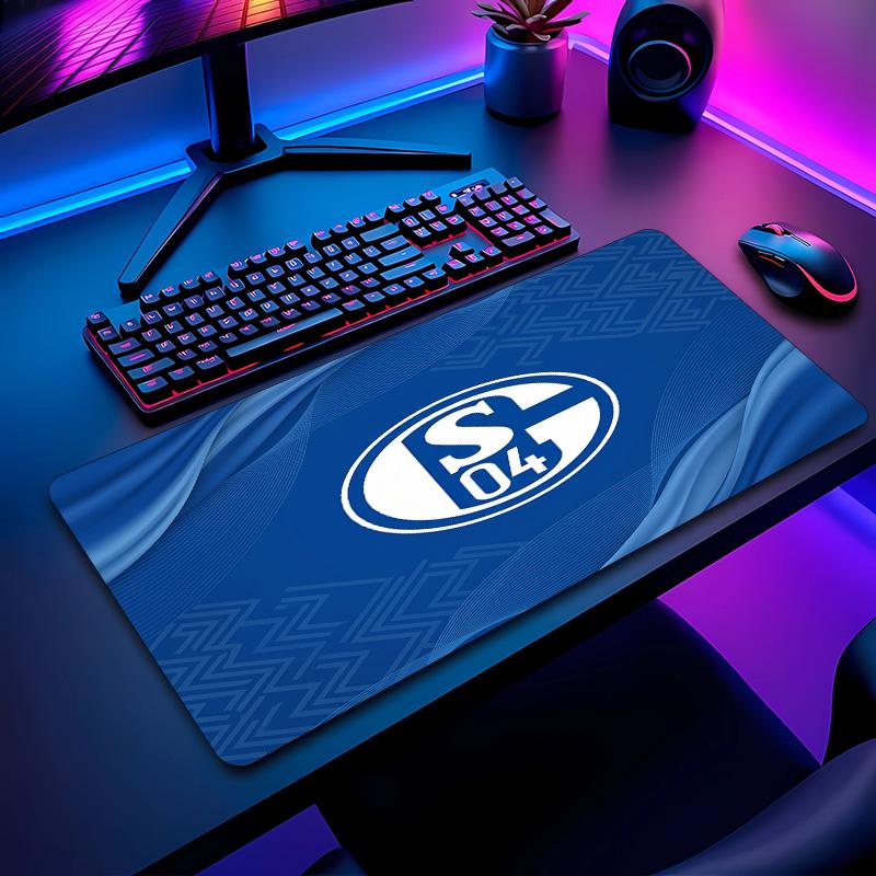 Коврик для мыши с футбольным узором Schalke 04 Не?Нескользящий резиновый игровой коврик для мыши для стола, офиса, дома
