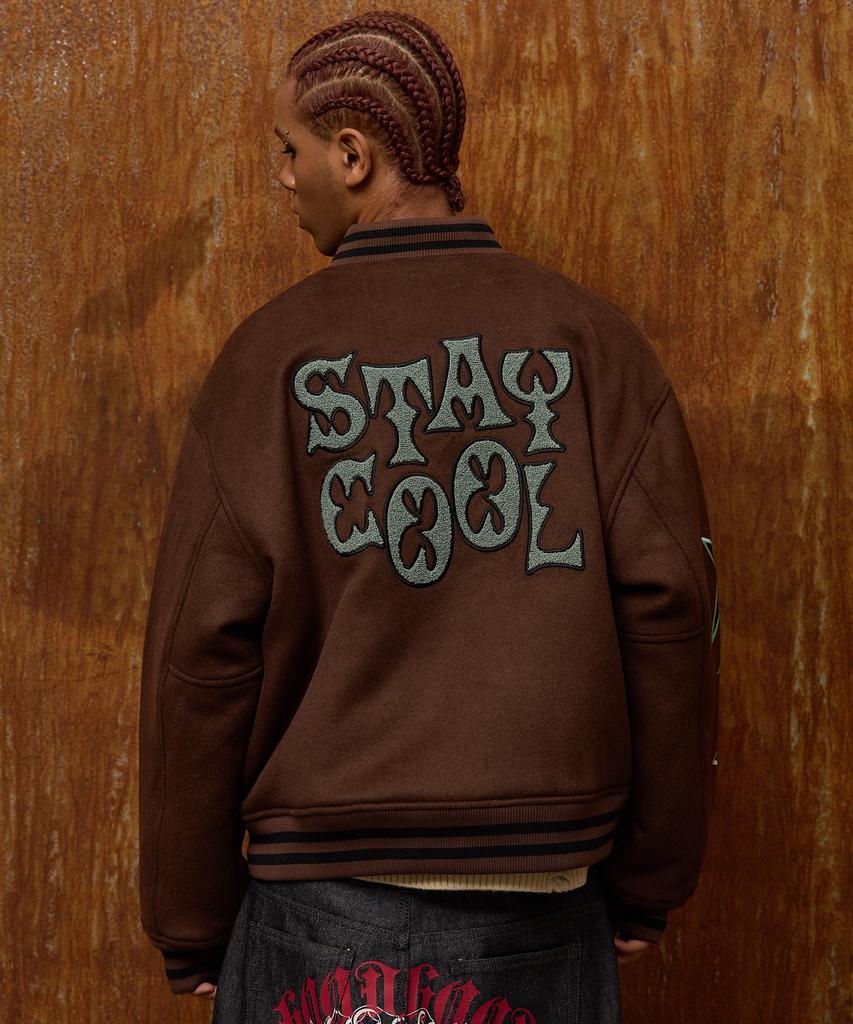 Куртка Varsity с капюшоном Stay Cool Коричневая