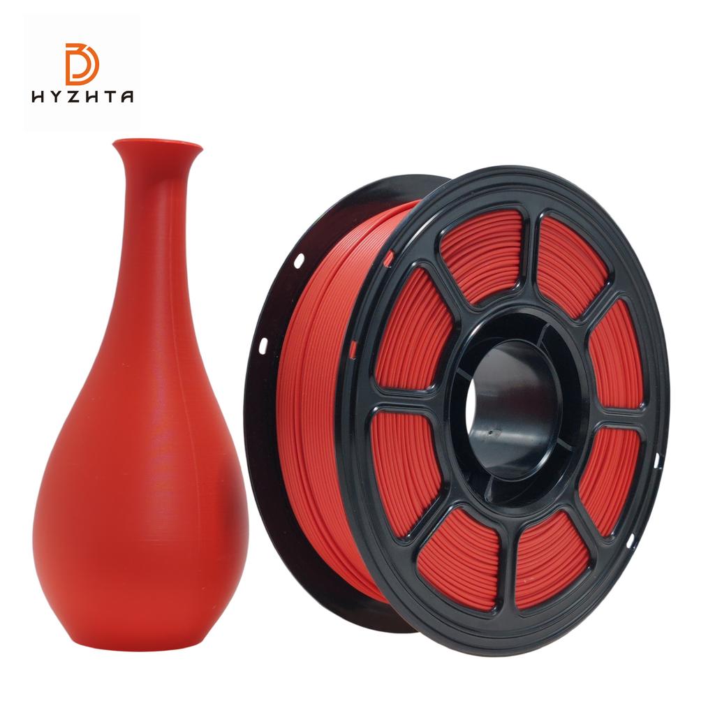 Biodegradable PLA Matte 1kg Red 1.75mm Filament 100% Native Material FDM 3D Printer 330m Length CE ROHS Certified