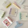 Transparent Mini Notebook Loose Leaf Ring Binder Cute Portable Exquisite Simple Hand Book For School Student Creative Office Supplies