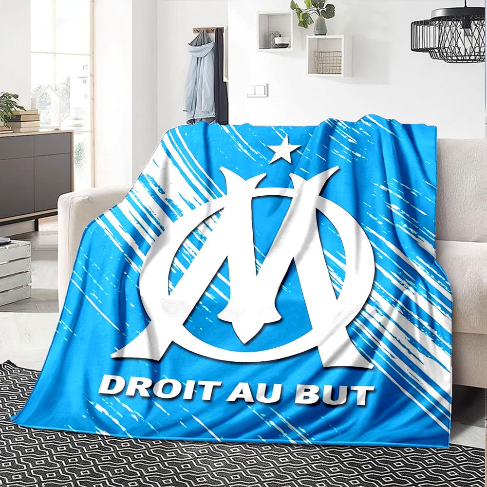 1pc Blanket - Marseille Print Design,Lightweight Blanket for Sofa,Bed- Soft &Warm,Gift for All Seasons
