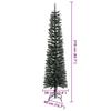 Artificial Christmas Tree with 300 LEDs and Stand Green 210 cm