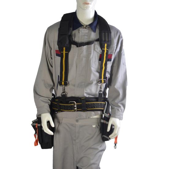 Подтяжки для рабочего инструмента, пояс для строительного инструмента электрика с регулируемыми ремнями и съемным держателем для карандашей для телефона, уменьшают стресс