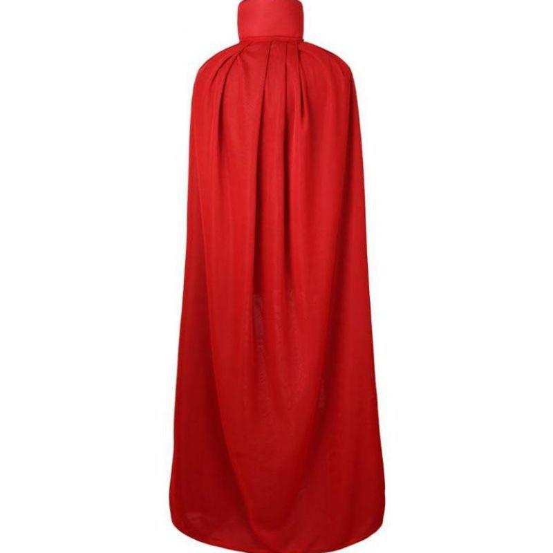 Men's Gothic Black and Red Double-Sided Double-Layered Halloween Cloak Shawl