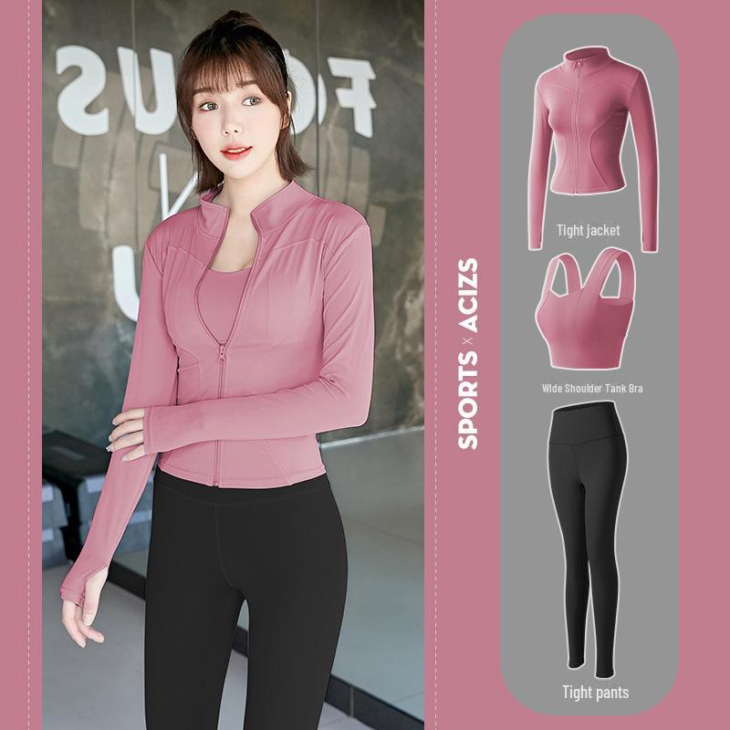 Женская одежда для йоги и спортзала Juyitang весна/лето: Спортивные костюмы для бега и коррекции фигуры Slim-Fit