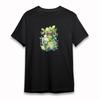 Women's Soft Classic T-Shirt Mojito Mason Jar With Lime Mint Print Oversize Tee