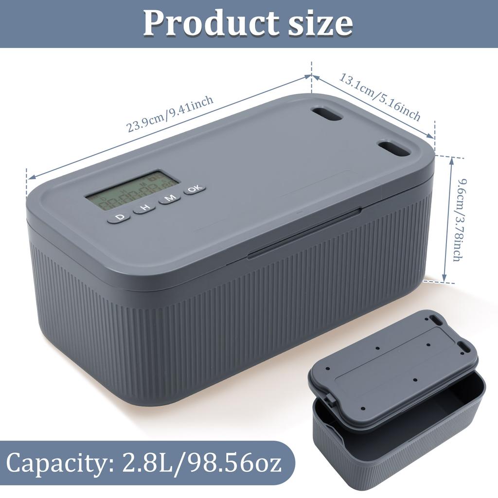 Электронный сейф-контейнер с таймером блокировки времени, многофункциональный, для телефонов, сигарет, личных вещей, файлов, хранения предметов