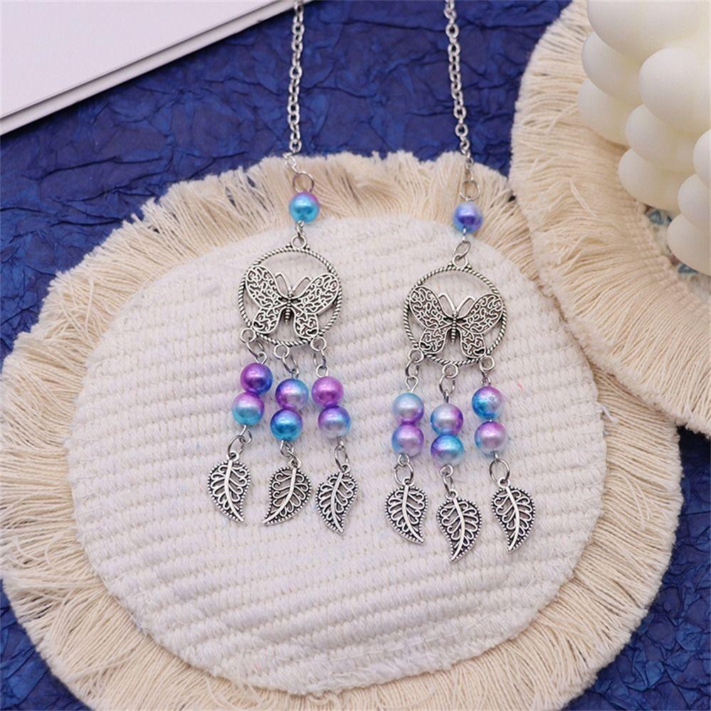 Pentagram Moon Rearview Mirror Hanging Dream Catcher Pendant Car Pendant Car Hanging Ornaments