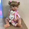 55 см Reborn Baby Toddler Girl Princess Doll Реалистичная очень мягкая силиконовая кукла для всего тела, игрушка для ванны