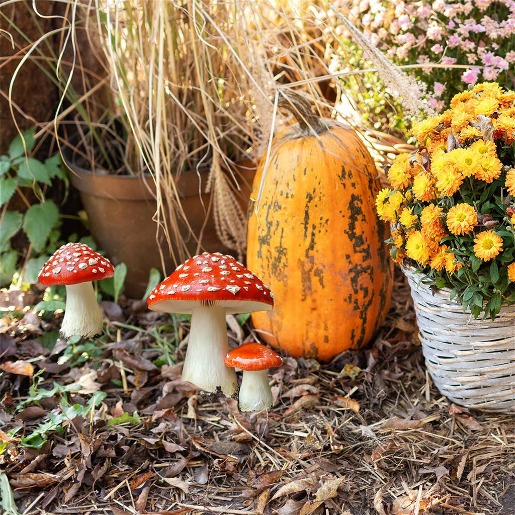 Устойчивые к погодным условиям грибные ландшафтные колышки, садовые украшения, подходящие для проектов садоводов-любителей, для использования в помещении и на улице