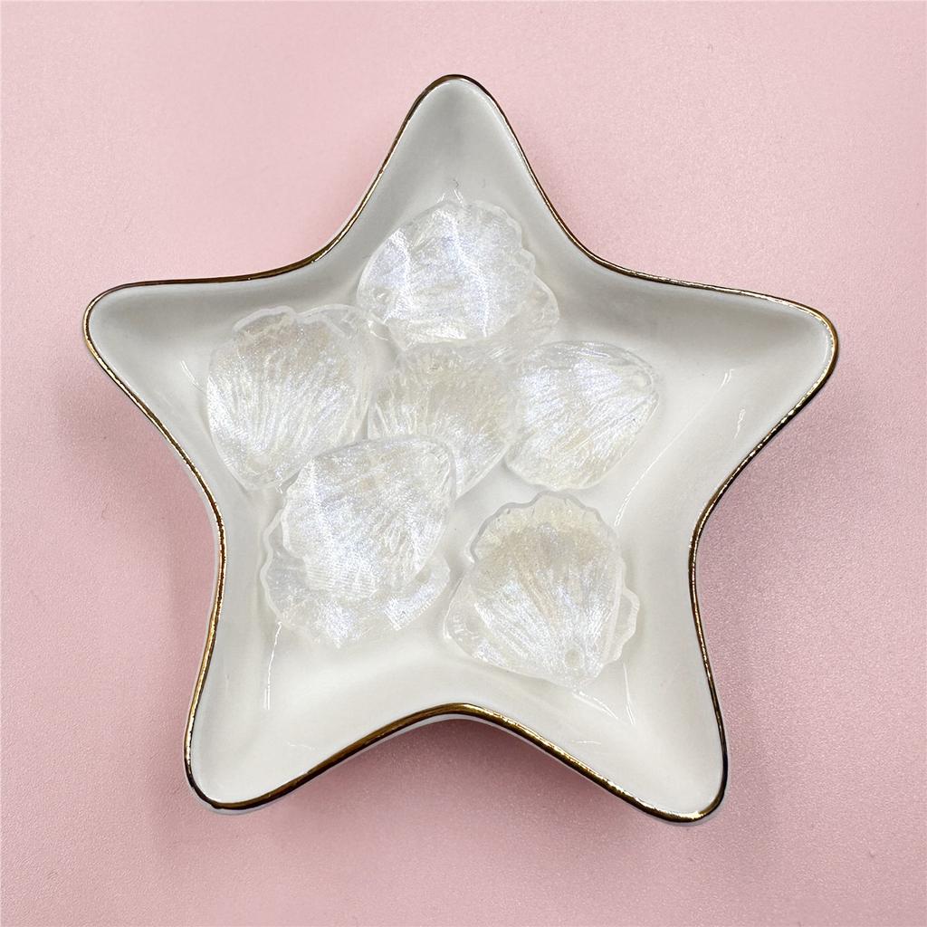 10 шт. 19*23 мм акриловые прозрачные бусины-лепестки цветов для изготовления ювелирных изделий, материалы из бисера