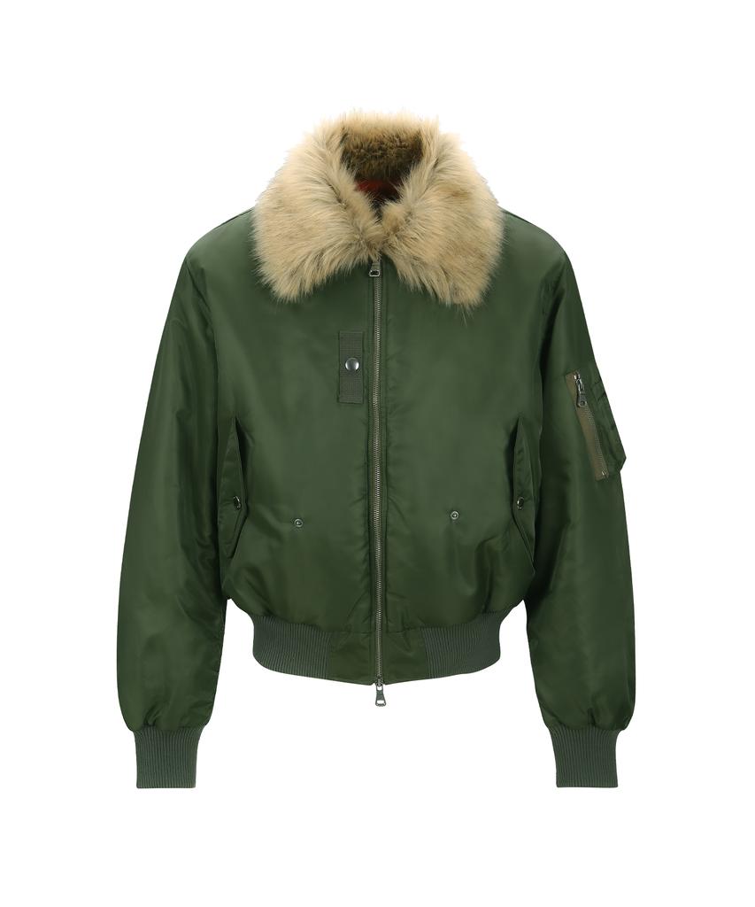 Adsb Andersson Bell Fur Collar Ma-1 Bomber Awa737U(Khaki)