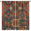 Юго-Восточная Азия Тайские цветочные полузатемняющие шторы Красочные Бохо Мандала Шторы Декор Спальня Гостиная Оконные Шторы