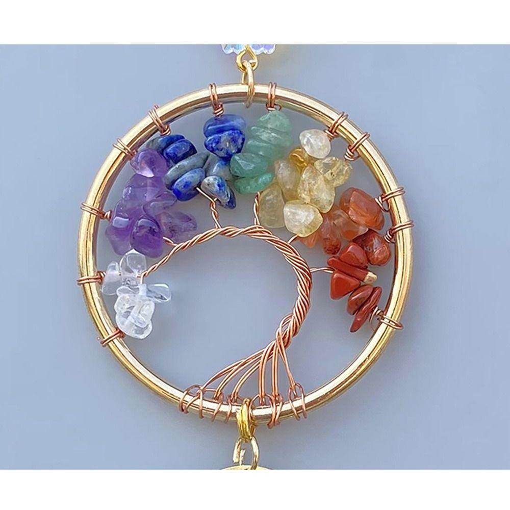 Natural Crystal Crystal Car Hanger Sun/Moon/Star Windows Hanging Suncatchers Garden Decoration