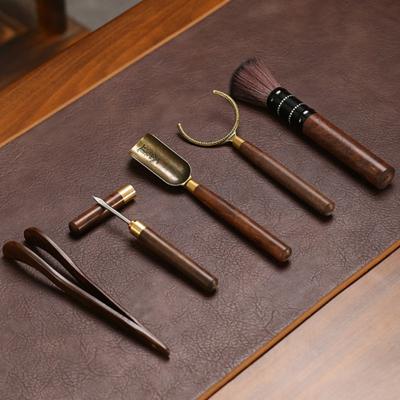 Yousheng 5 шт./набор принадлежностей для чайной церемонии, термостойкие, противоскользящие, деревянные, удобные, китайские чайные ложки, щипцы для чая, набор игл, принадлежности для чайной комнаты