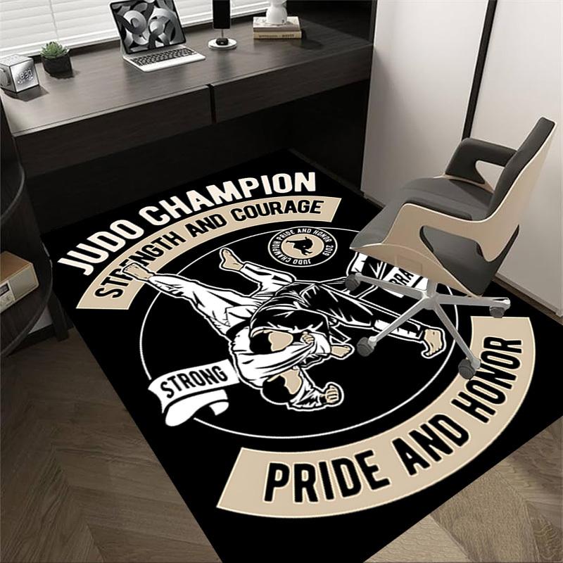 1 шт. Ковер Чемпиона по дзюдо, Ковер для офиса, Коврик для улицы, Декор для дома, Ковер для зоны, Фестиваль
