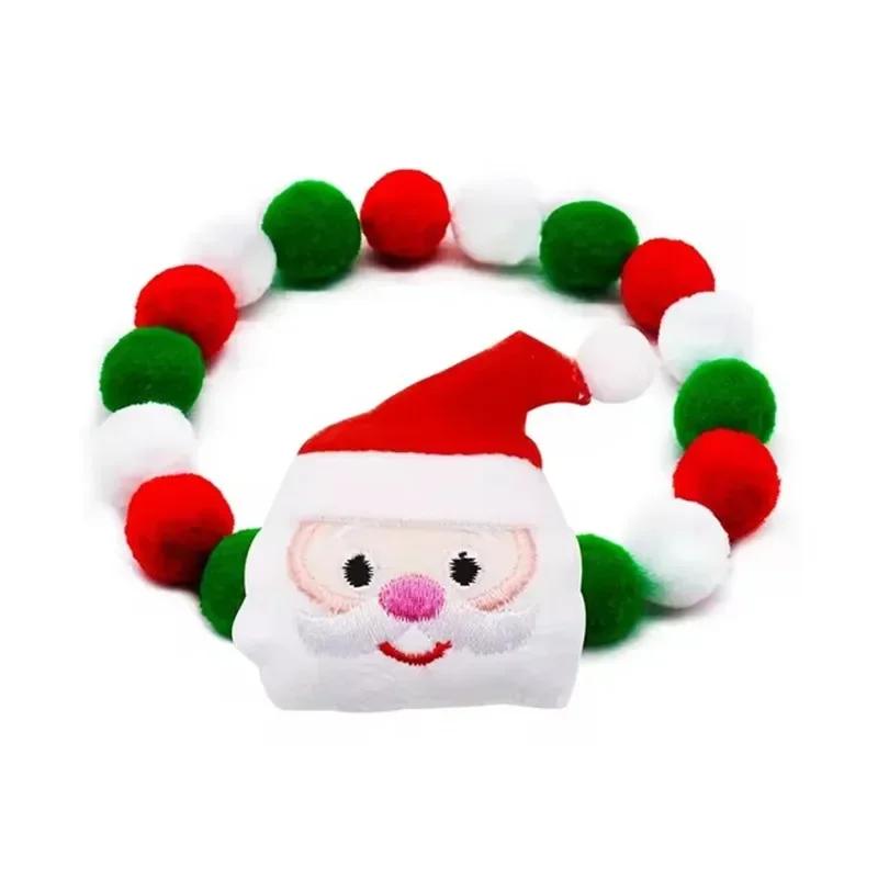 Рождественское ожерелье для собаки, галстуки-бабочки, ошейник для маленькой собаки, кошки, ошейник-бабочка, рождественские аксессуары для груминга собаки, товары для питомцев