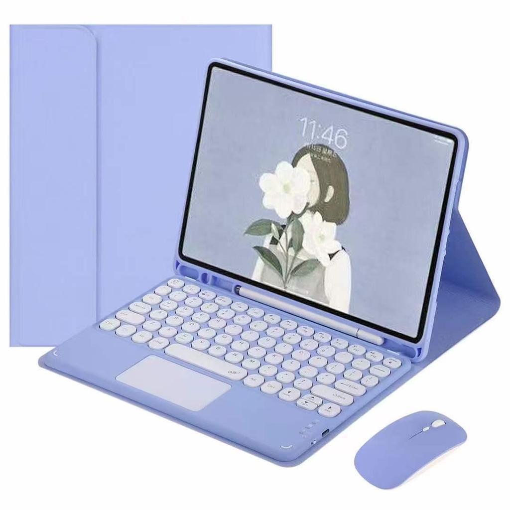2025 iPad 11 (А16) Круглый чехол-клавиатура Bluetooth с защитным корпусом