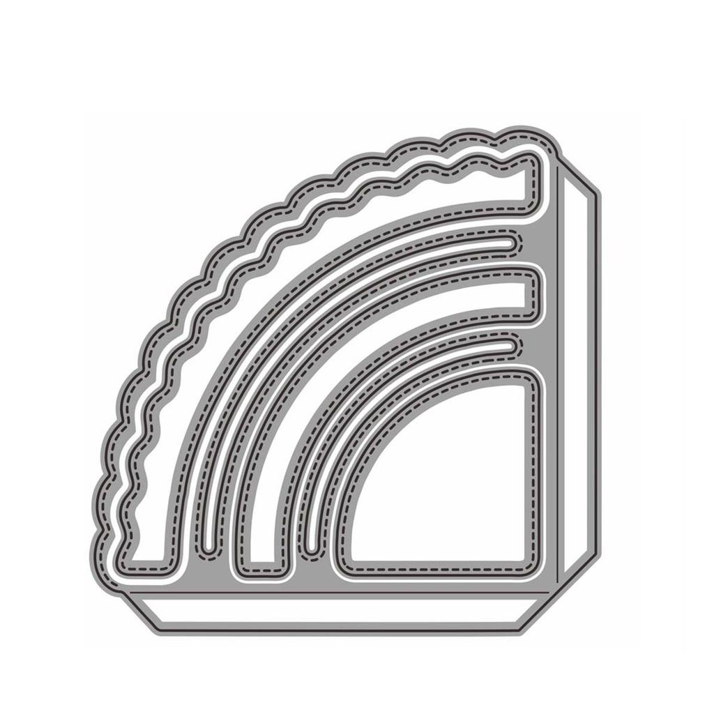 Металлические штампы для резки Вложенный уголок Карманный DIY Скрапбукинг Фотоальбом Декоративное тиснение Бумага Карты Поделки Штамп