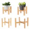 Plant Wooden Rack Flower Pot Base Bonsai Display Stand Floor-Standing Wood Flowerpot Holder