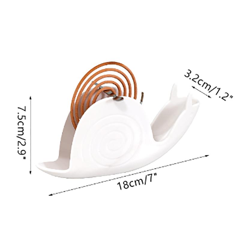 1 шт. держатель для спирали от комаров в виде улиток с поддоном в скандинавском стиле, спиральный, летний день, пластиковая подставка для благовоний от комаров, домашняя декабрьская