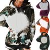 Women's Casual Fashion Print Comfortable Long Sleeve Pullover Hooded Top