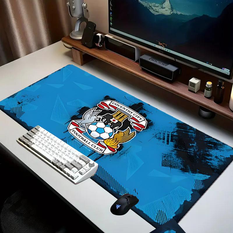 Coventry City Crest Design Mouse pad Office Desk Mat, Gaming Mouse Pad Mousepad, keyboard pad,Heavy-Duty Non-Slip Rubber Backing, Gift