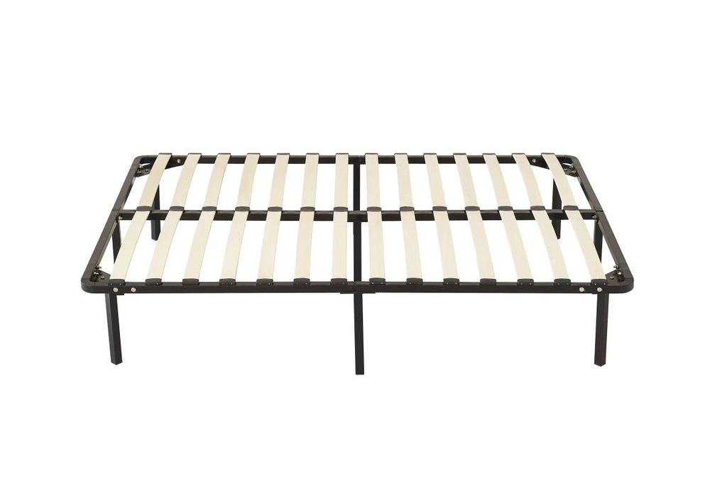 Jacky - Solid and Comfortable Bed Base 90x200 X 29 Cm Slatted Frame 6 Metal Legs - Quick and Easy Assembly - Thickness of M