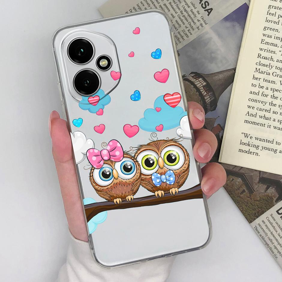 Чехол Для Honor 400 Pro Lite 5G Милый Кот Красивая Бабочка Защитный Прозрачный Задний Чехол Для Honor400 400Pro 400Lite Fundas