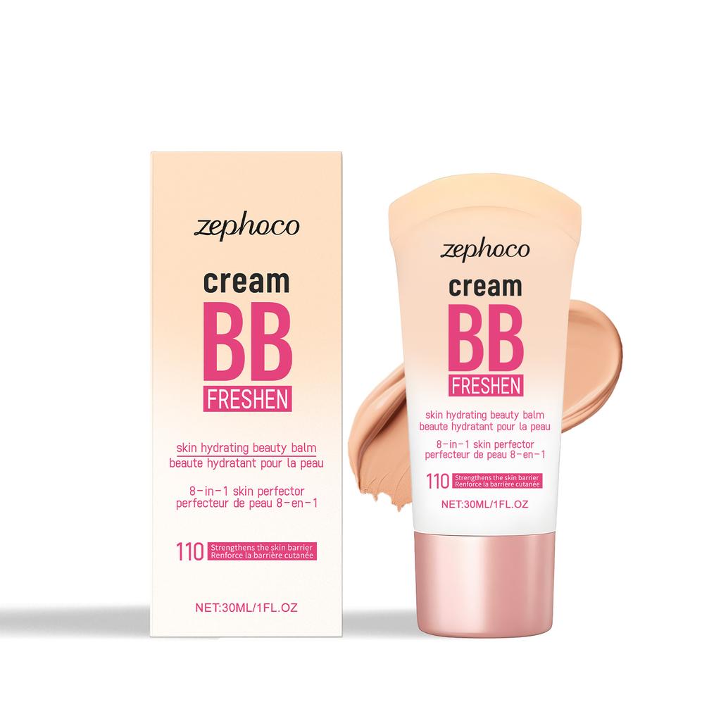 ZEPHOCO Brightening Concealer BB Cream Light, Moisturizing, Brightening and Nourishing, Matte and Clear, Suitable for Oily and Dry Skin less