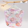 Waterproof Cotton Baby Bib: Reversible, Cartoon Design, Wash-Free Bib for Eating.