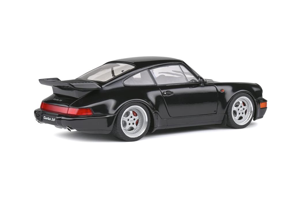 SOLIDO Mini Car 1/18 Porsche 911 (964) Turbo 1991 Black SOLIDO S1803404