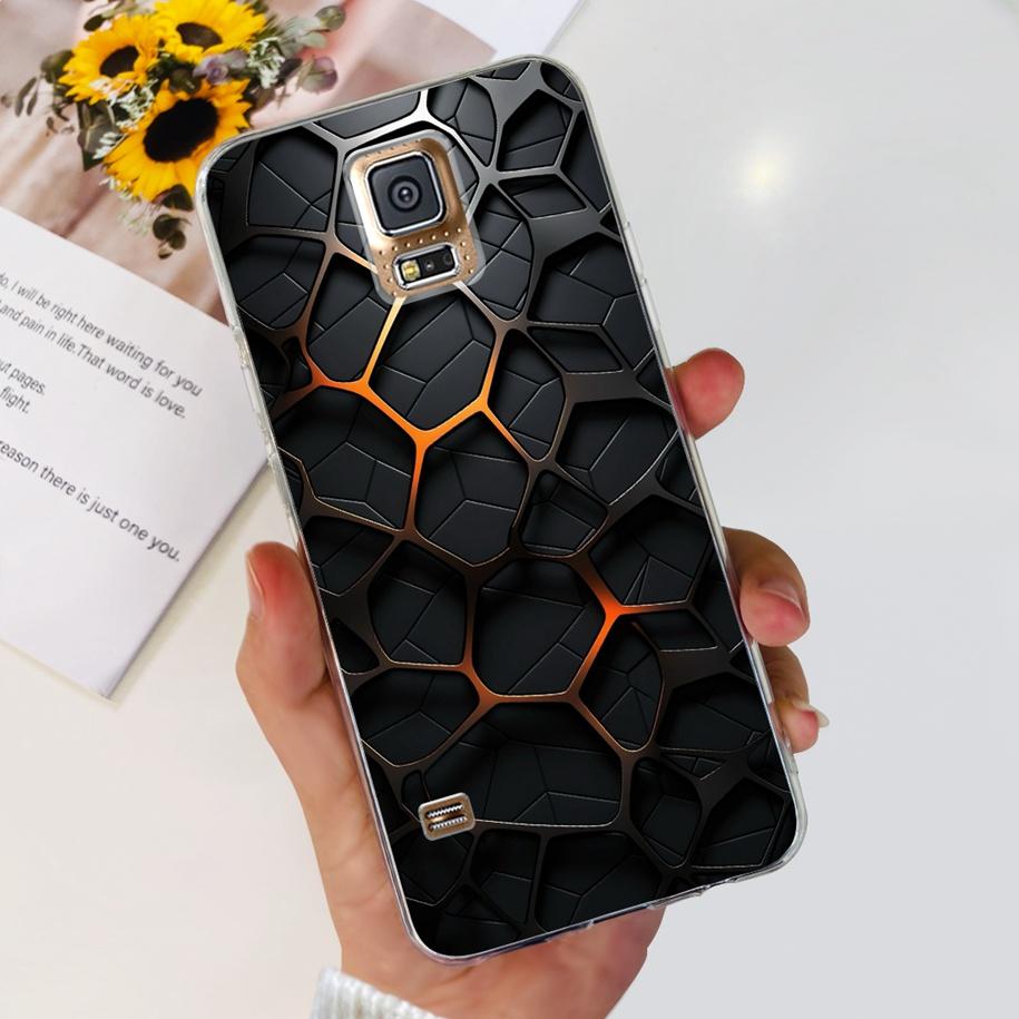 Чехол для Samsung Galaxy S5 G900F G900I i9600 S 5 Задняя крышка Крутой Рисованный Мягкий Силикон Прозрачный Чехол для Телефона Для Samsung S5 Neo Coque