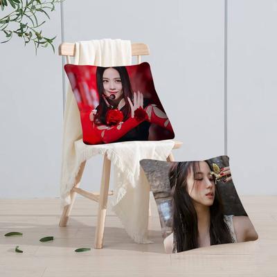 Подушка-певица K-Kim-Jisoo, наволочка, декоративная подушка, наволочка с принтом, чехол для подушки для дивана