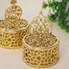 Handheld Gold Hollow Box European Style Packaging Gift Box Candy Container Box  Wedding Table