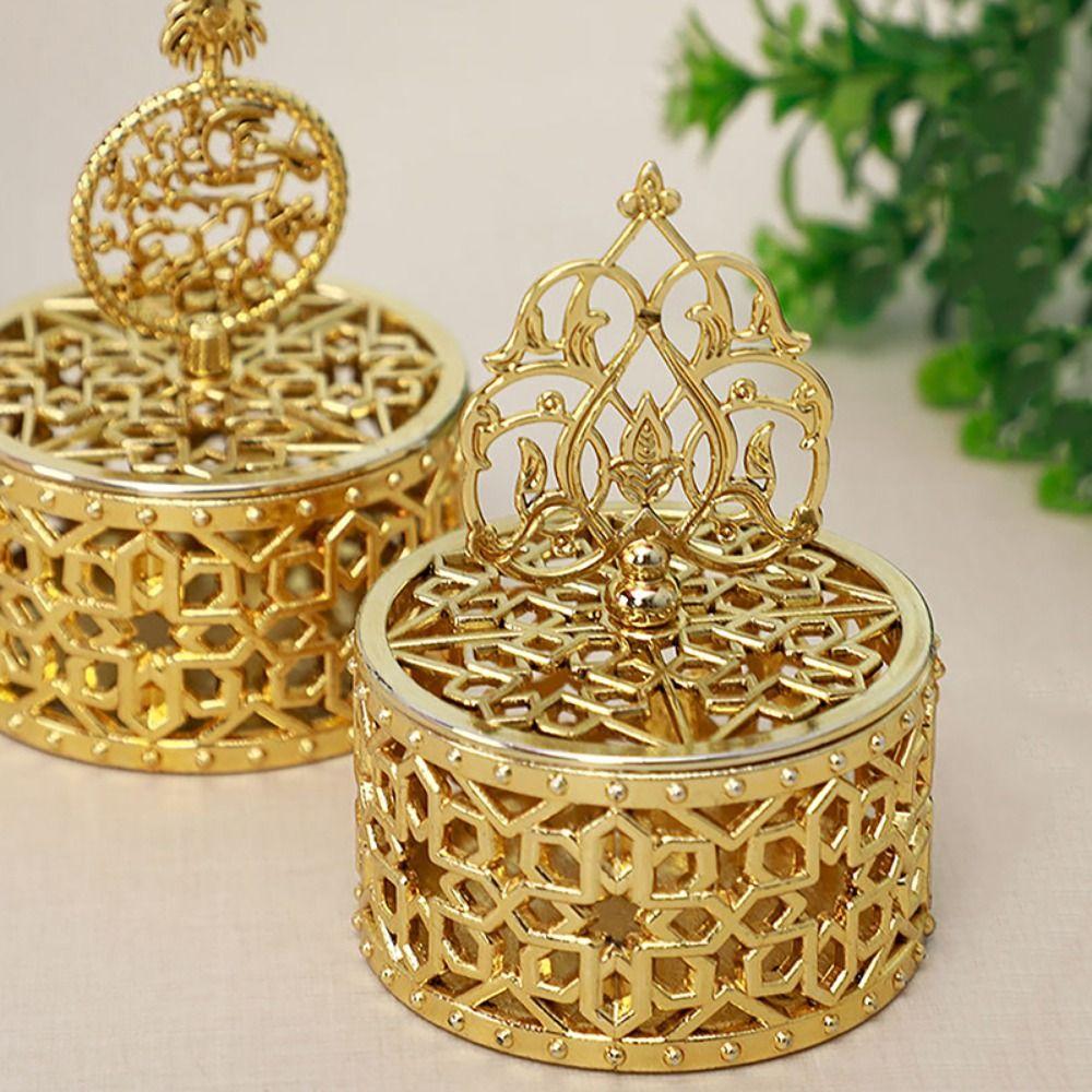 Handheld Gold Hollow Box European Style Packaging Gift Box Candy Container Box  Wedding Table