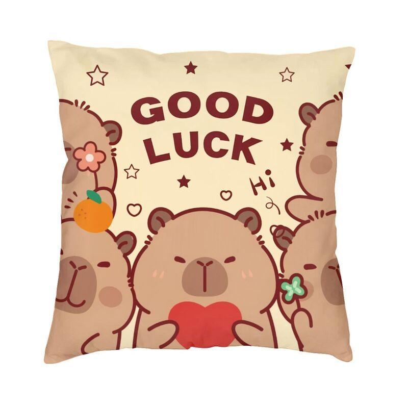Capybara Cushion Cover Sofa Home Decorative Square Throw Pillow Cover x