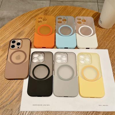 Применимо к iPhone16 Сращивание Контрастный цвет Два в одном Матовый Магнитная адсорбция Чехол для телефона Apple 15pro Полностью закрывающий защитный чехол
