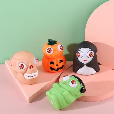 Sensory Toys Halloween Eye-popping Toy Relief Stress Pumpkin Ghost Head Squeeze Toy Children Toys