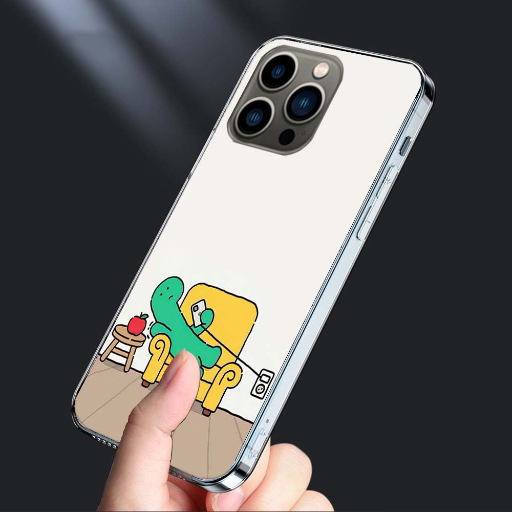 Мультяшный чехол для телефона J-Joguman Studio для iPhone 16E 15 Pro 14 Plus 17E 16 17 Pro Max Air 11 12 13 Mini Ударопрочный Capa Милый Co