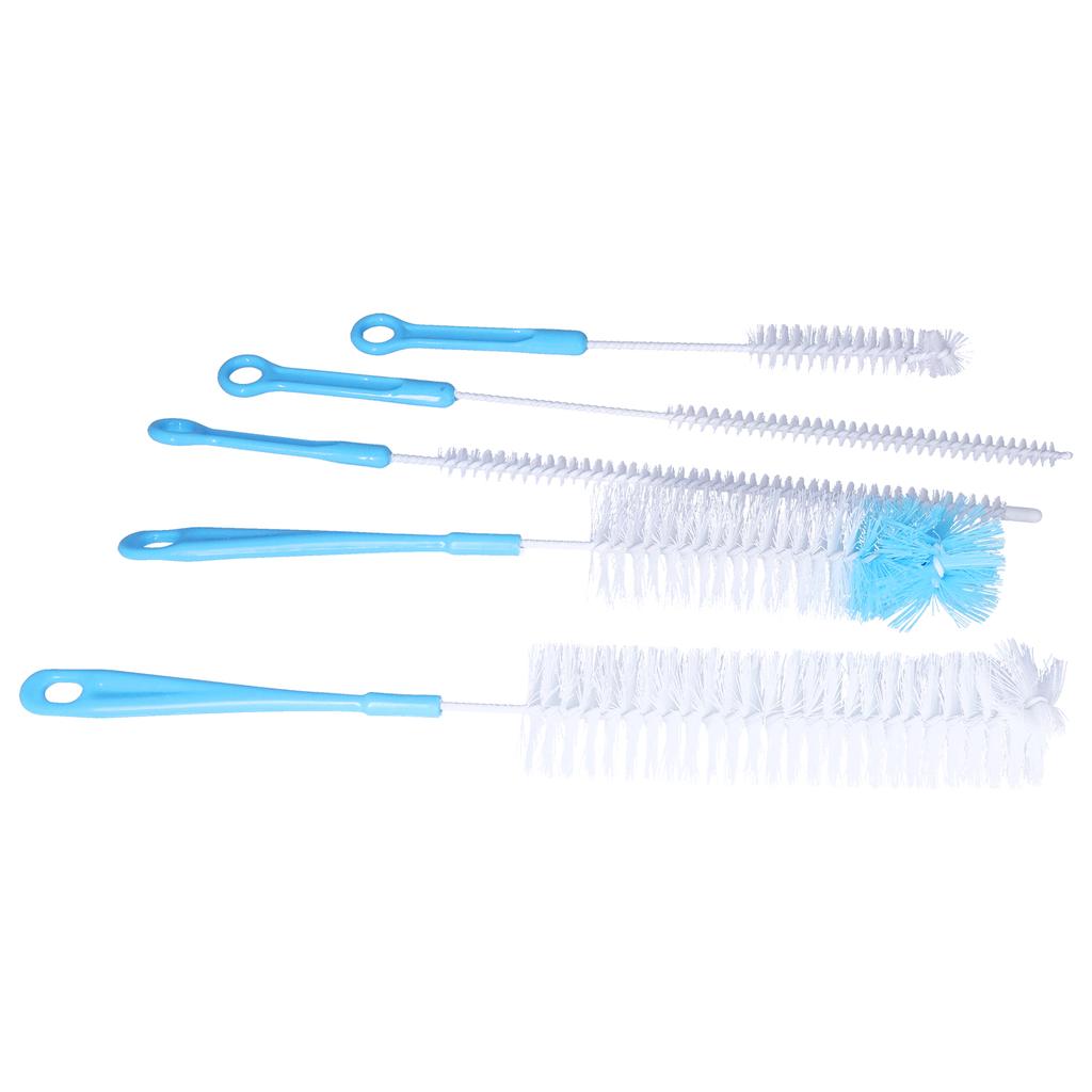 Щетка для чистки бутылок с водой, 5 шт., длинная ручка, щетка для чистки бутылок с узким горлышком, детских бутылочек для кофе