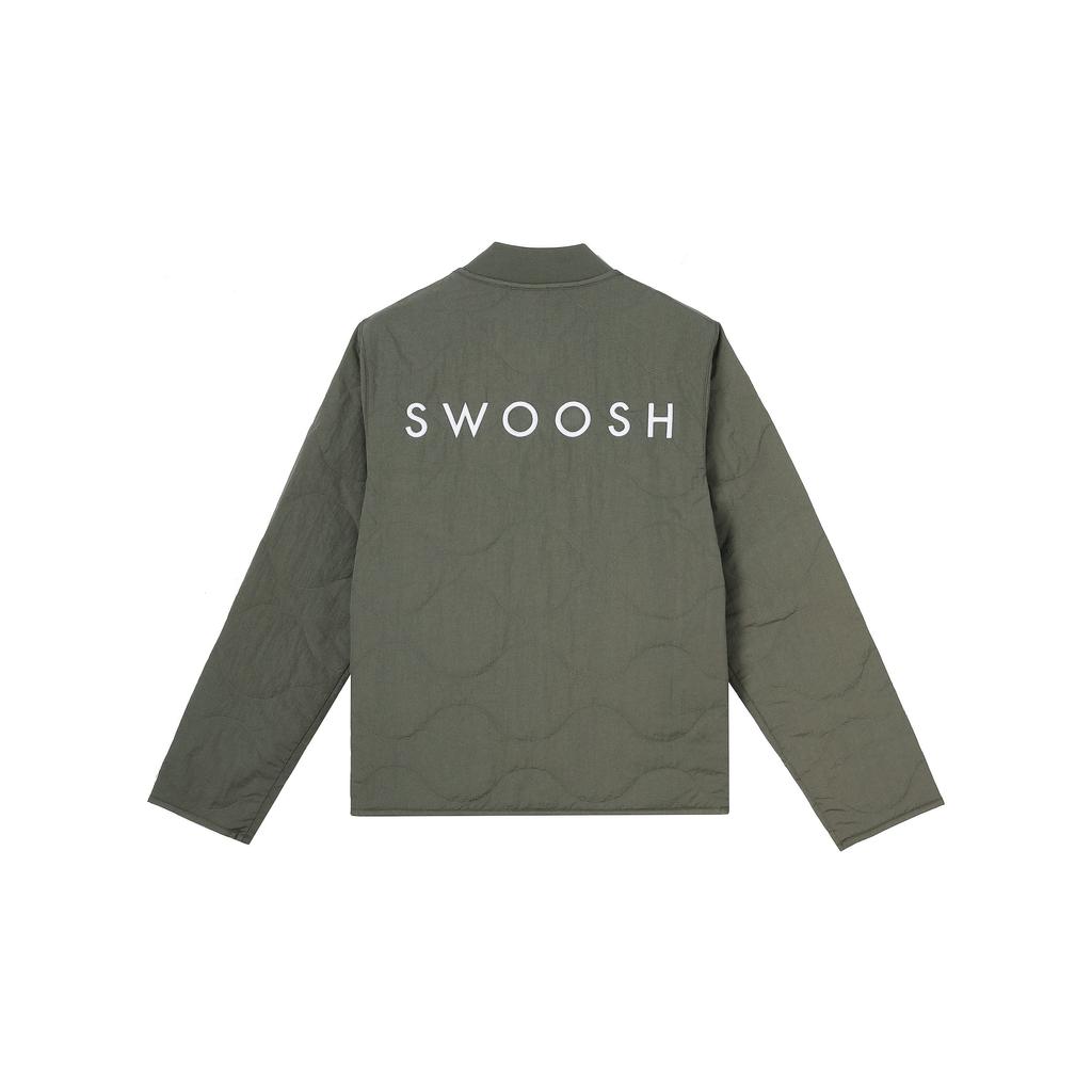 Nike Sportswear Swoosh Embroidered Loose Cotton Jacket Men Jacket Twilight-Yellow DM1247-380