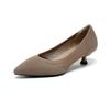 Pointed Toe Shallow Mouth Fabric Flat Bottom Women's Solid Color Knitted Soft Bottom Large Size 34-43