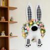 Подвесное Зайчье Попко с Ушами Крепление для Пасхального Веночка на Входную Дверь для Весенней Праздничной Вечеринки В помещении