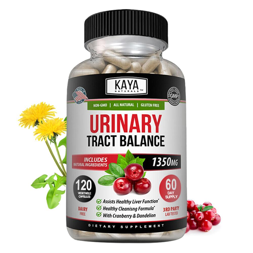 Urinary Tract Balance Capsules, D-Mannose, Cranberry, Dandelion, 1350mg, 120 Caps