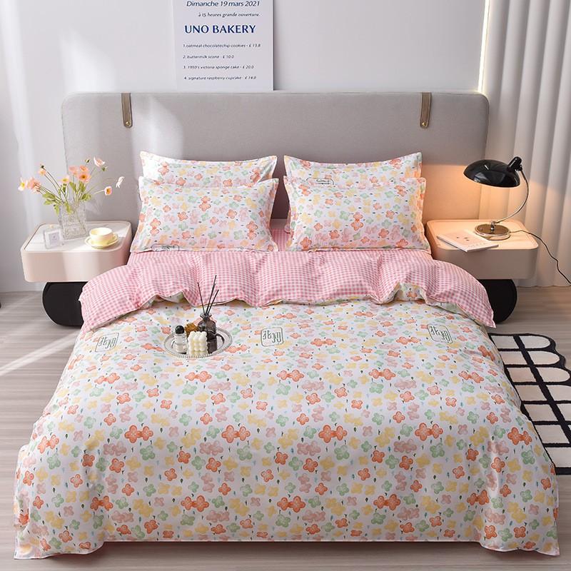 Dorm Bedding Set Soft Aloe Cotton Bed Sheet Plant Multiple Sizes