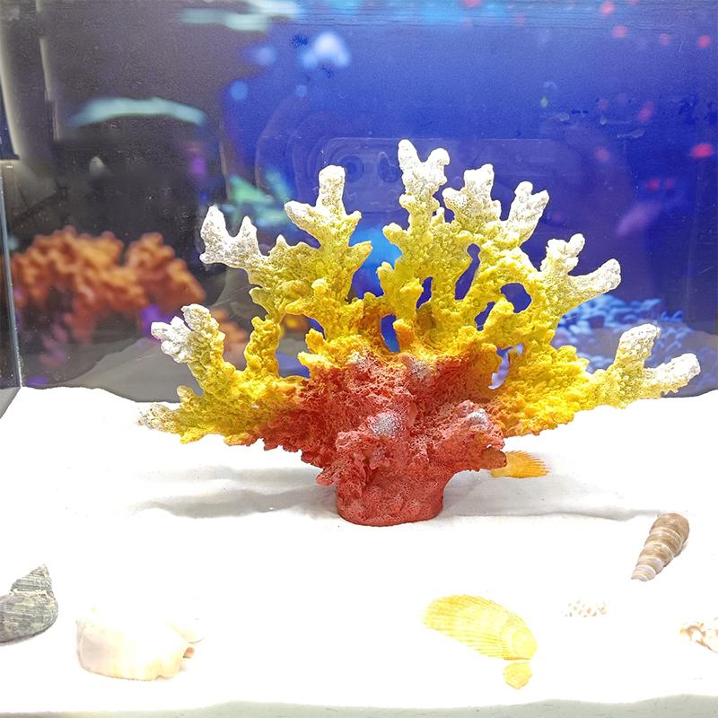 Fish Tank Aquarium Small Ornaments Colorful Simulation Coral Water Artificial Plants Aquarium Decorations Accessories Gifts