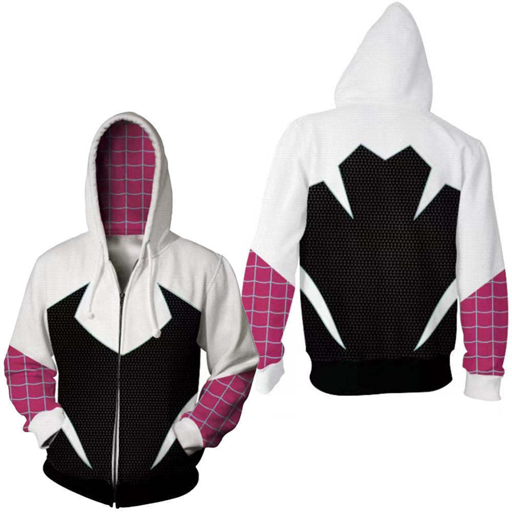 Мужская толстовка с капюшоном Gwen Spider, застежка-молния, куртка для осени и зимы, повседневная