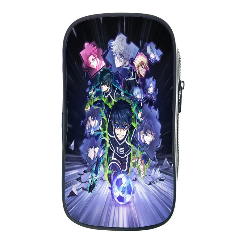 Blue Lock Isagi Yoichi Сумки для хранения Мультфильм Аниме Nagi Seishiro Ручки Сумки для студентов Пенал Кошельки для монет Подарки на день рождения для друзей